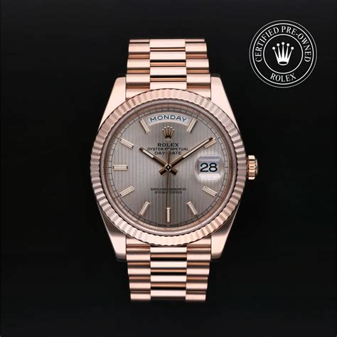 rolex certified pre-owned day-date 2015|40mm bussdown rolex preowned.